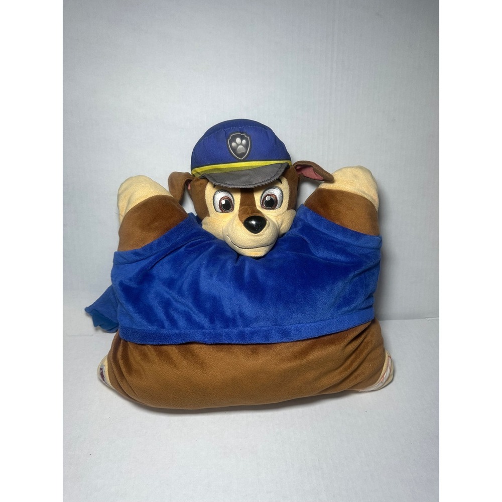 Pillow Pets Paw Patrol Chase Police Dog Plush Stuffed Animal Folding Pillow 16in